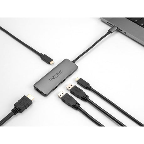 Delock Docking station USB Type-C 8k (grigio scuro, HDMI, USB, PD 3.0 100 W)