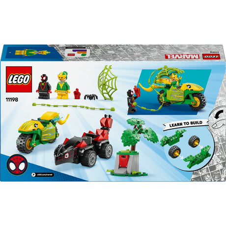 Lego Spidey 11198 Inseguimento di ragni ed elettro con veicoli di dinosauri