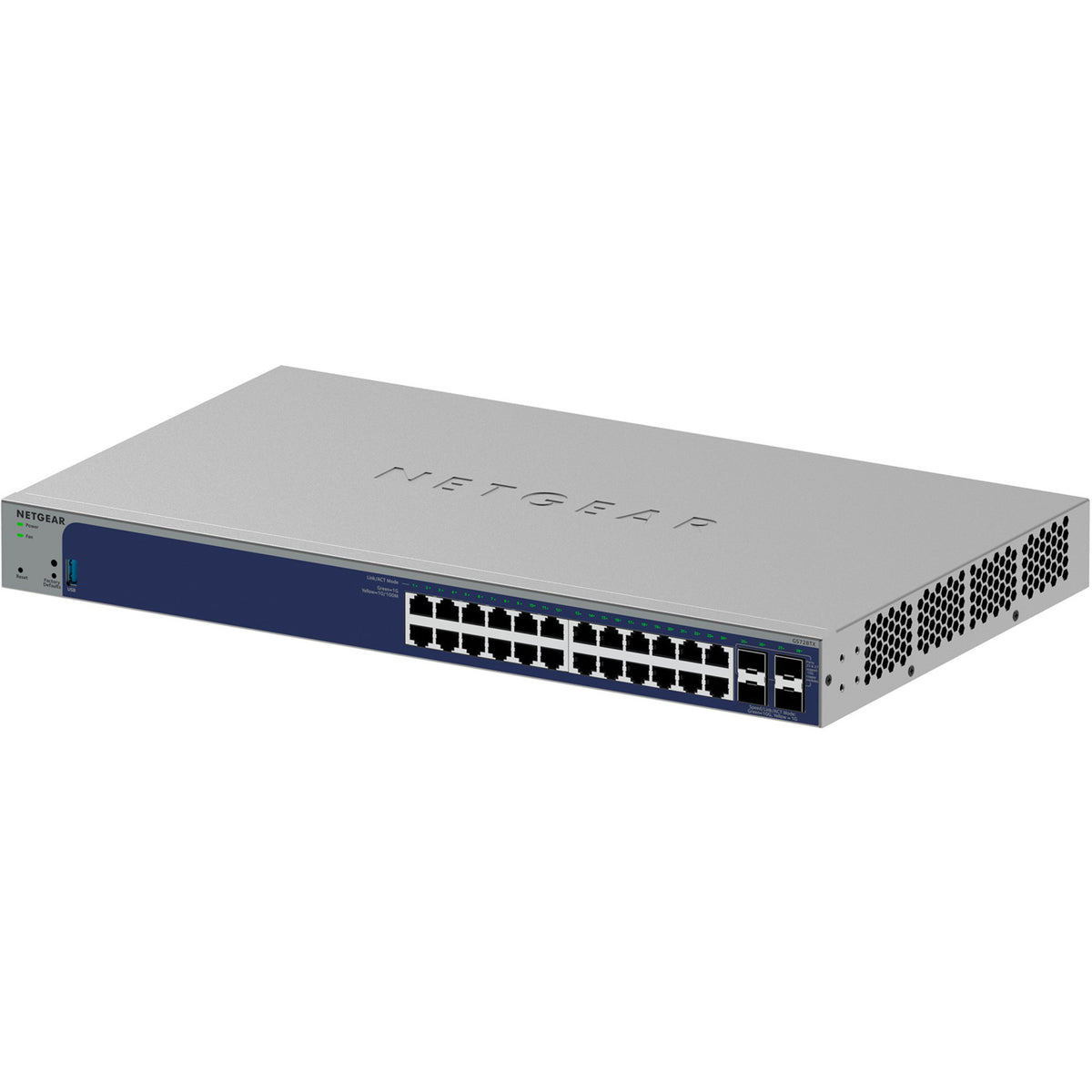 Switch intelligente Gigabit Netgear a 24 porte con 4 porte SFP+ (grigio, 10 GB)