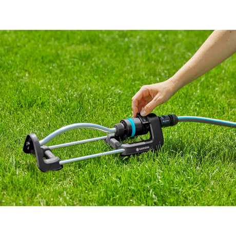 Irrigatore oscillante Gardena ecoline 18920-20 (turchese nero, fino a max. 220m²)