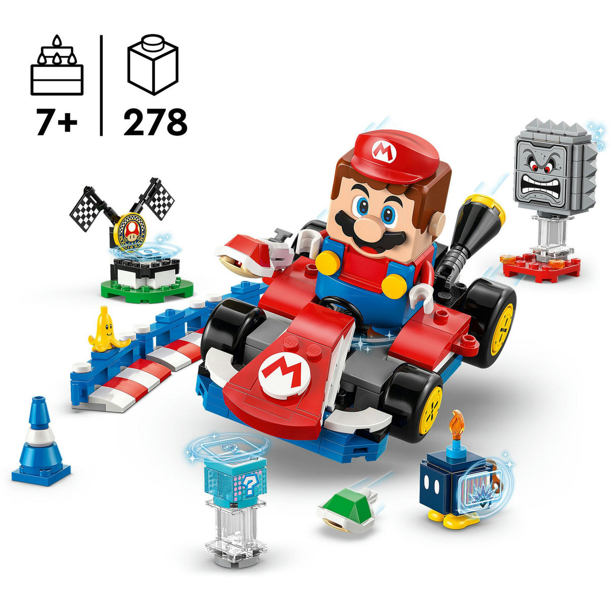 Lego® Super Mario™: Mario Kart™ – Interactive® Mario™ e Kart standard - 72043