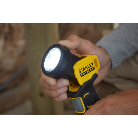 Lampada LED Stanley Fatmax V20 18V con lampada da lavoro a testa rotante (giallo nero, batteria e caricabatteria non inclusi)