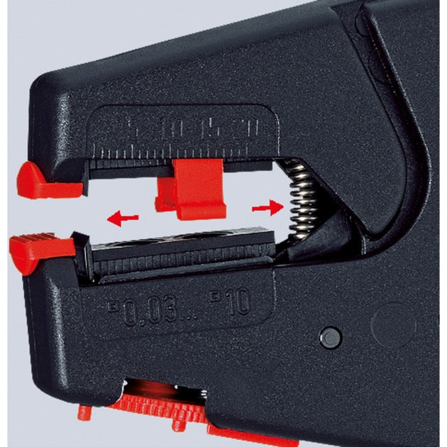 Knipex 12 40 200 pinza spelafili automatica 003-10mm²