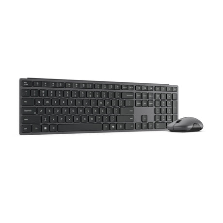 Set desktop combinato wireless multi-dispositivo moderno Lenovo 700 (grigio, layout USA (QWERTY), 100%, 4000 dpi, 2,4 GHz, BT 5.3, USB-A)