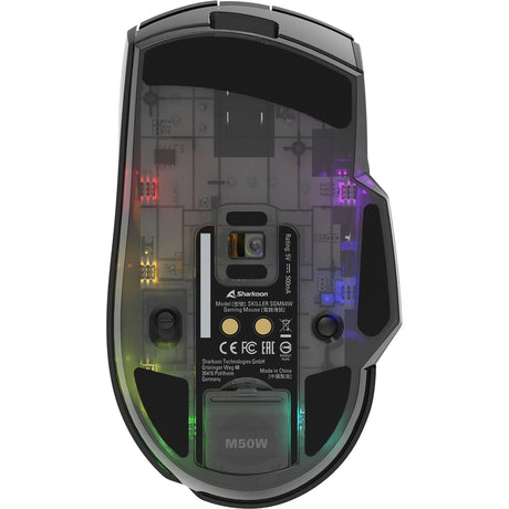 Mouse da gioco Sharkoon skiller sgm50w (nero, 400 - 6400 dpi, LED rgb)