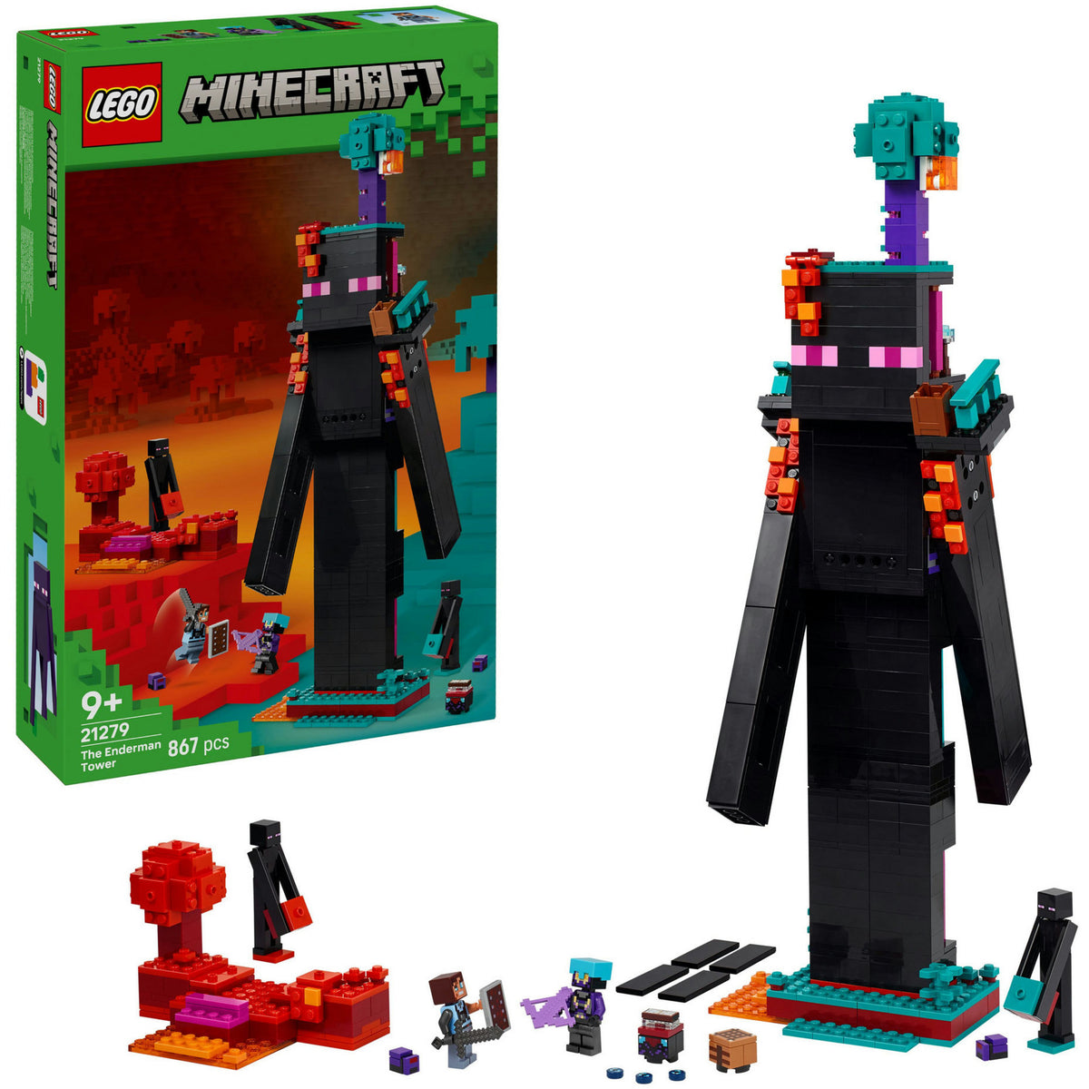 Lego Minecraft 2in1 la torre di enderman giocattoli per bambini - 21279