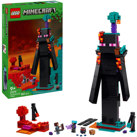 Lego Minecraft 2in1 la torre di enderman giocattoli per bambini - 21279