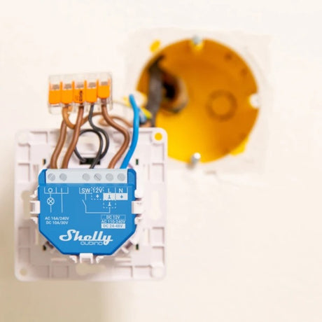 Relè Shelly qubino wave 1 (blu, 1 canale, onda z)