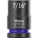 Wera 9608 cappuccio striscia magnetica b impattore imperiale 1 chiave a bussola (nero verde, 9 pezzi)