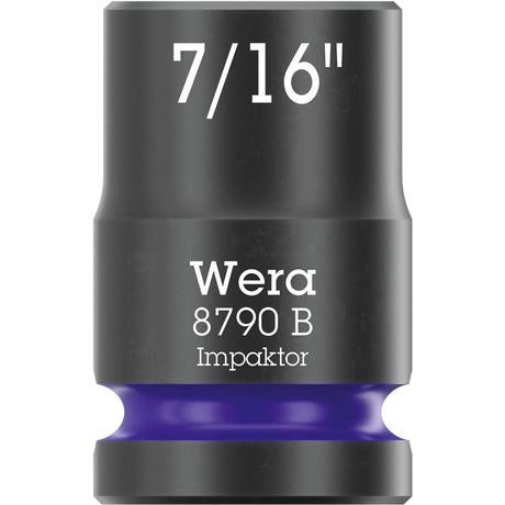 Wera 9608 cappuccio striscia magnetica b impattore imperiale 1 chiave a bussola (nero verde, 9 pezzi)