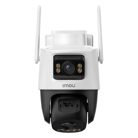Fotocamera esterna Imou aov doppio obiettivo 5MP+5MP (bianco, 3k, 4G LTE, WiFi 6, pannello solare)