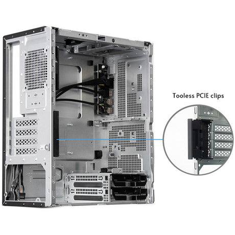Custodia minitorre Chieftec uni bs-20b-op (nera | 3x USB-A | 1x USB-C)