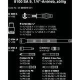 Wera 8100 sa 9 set di utensili a cricchetto zyklop speed (nero verde, 1 4 -drive, 28 pezzi)
