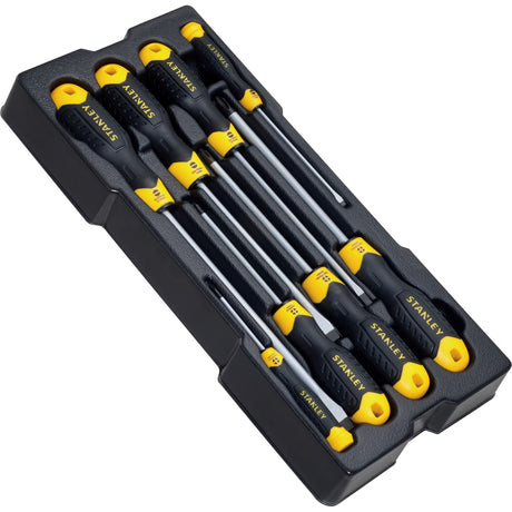 Stanley utensili manuali trasmodulo cacciaviti con impugnatura ammortizzata 8 pezzi - stmt1-74181 - stmt1-74181