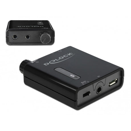 Delock amplificatore per cuffie stereo portatile (nero)