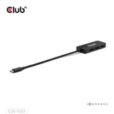 Hub Club 3D da USB-C a tripla DisplayPort MST (nero, 4K60Hz)