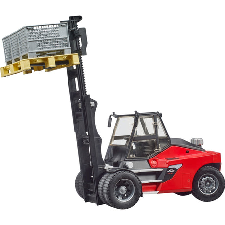 Carrello elevatore Bruder Linde HT160 - con pallet e 3 casse - portata 16 ton