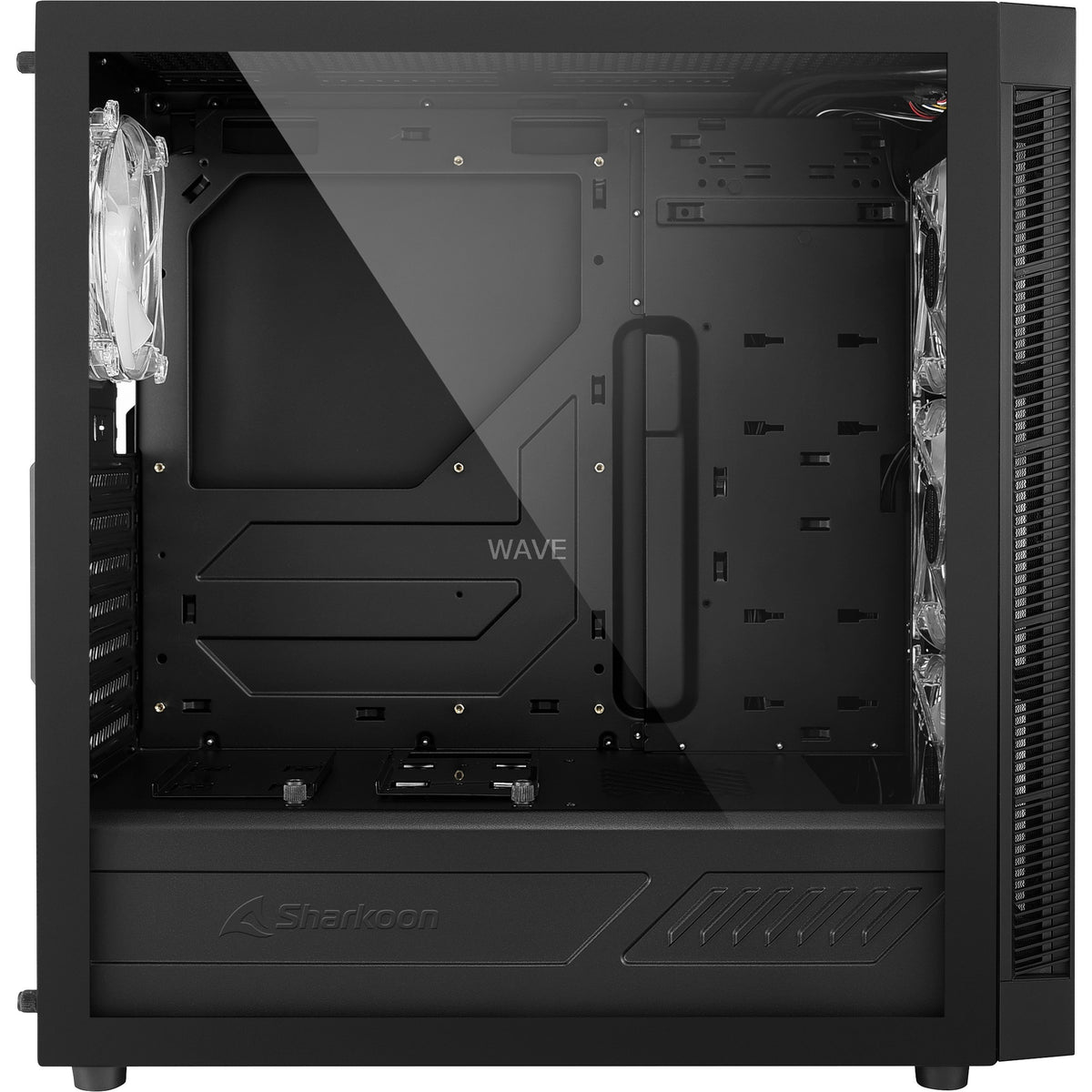 Custodia midi tower Sharkoon TG5 pro rgb (nera | 4x usb-a | rgb | vetro temperato)