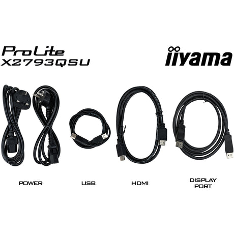 Monitor Iiyama prolite x2793qsu-b1 27 (nero (opaco), HDMI, porta display, USB, audio)
