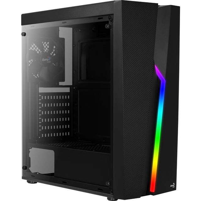 Custodia midi tower Aerocool Bolt (nera | 3x USB-A | RGB | finestra)