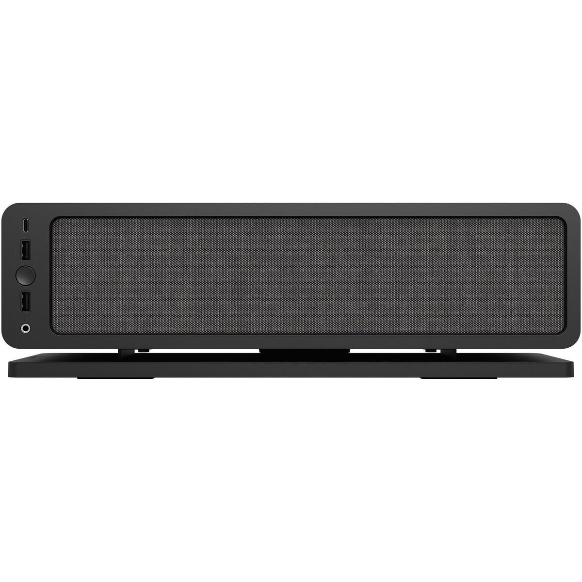 Custodia mini tower nera con design frattale (nera | 2x USB-A | 1x USB-C)