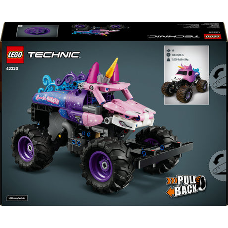 Lego Technic 42220 Monster Jam Sparkle Smash Tira indietro