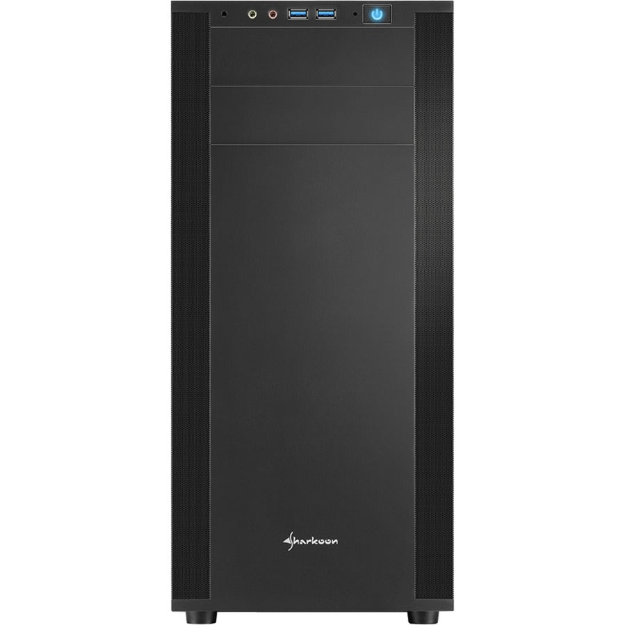 Custodia midi tower Sharkoon m25-v (nera | 2x USB-A)
