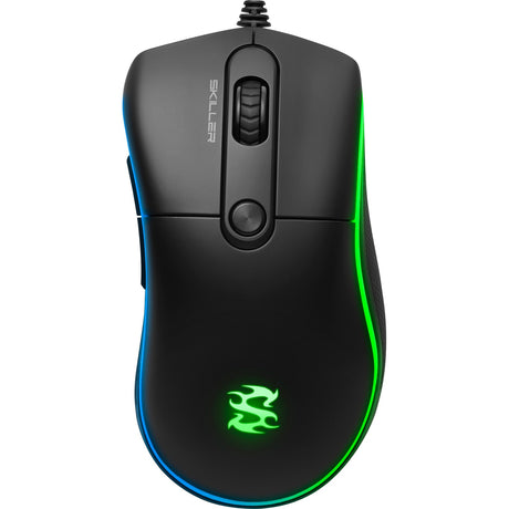 Mouse da gioco ottico Sharkoon skiller sgm2 (nero, 400 - 6400 dpi, LED rgb)