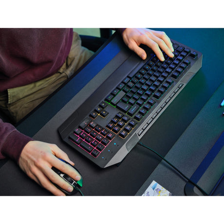 Tastiera gaming Trust GXT 836 EVOCX RGB (nera, layout USA (QWERTY), membrana, 100%, RGB)