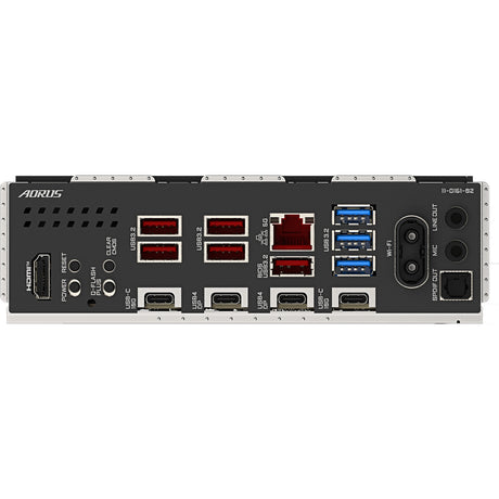 Scheda madre Gigabyte x870e aorus pro x3d socket am5 (nera, raid, 5GB-lan, wi-fi 7, bt, audio, atx)