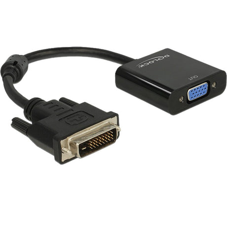 Delock adattatore dvi-d 24+1 maschio > vga femmina (nero)
