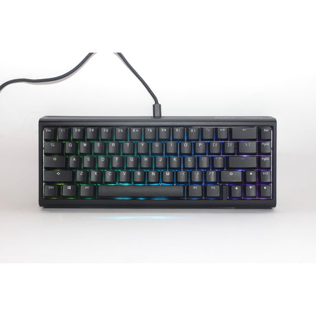 Ducky projectd tinker 65 con qmk tramite tastiera meccanica rgb (nera, layout us (qwerty), blu cherry mx, 65%, led rgb, pbt double-shot, hot-swap, montaggio con guarnizione)