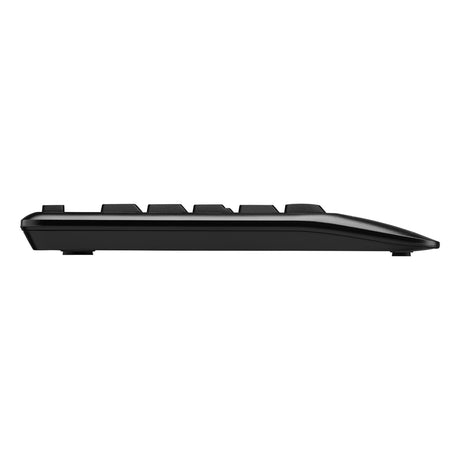 Set desktop combinato tastiera e mouse wireless Logitech mk345 comfort (nero, layout internazionale USA (qwerty), 100%)