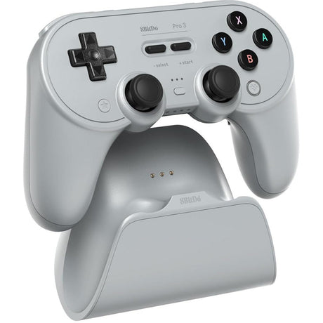 Gamepad bluetooth 8bitdo pro 3 (grigio nero, switch 1 2, pc, android, usb bluetooth 2.4 ghz)