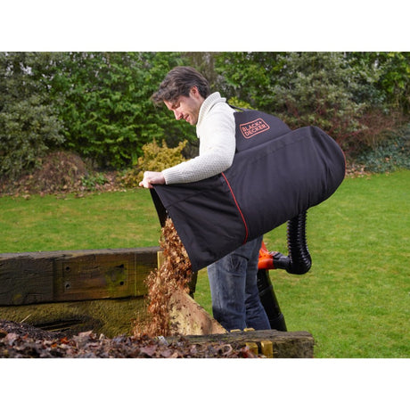Sacco raccolta Black+decker per sgomberatori da giardino gwbp1 (nero arancio)