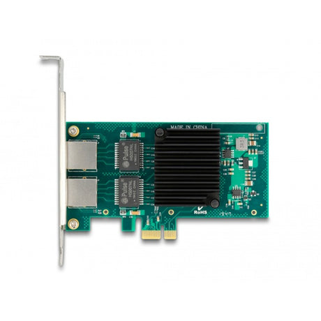 Delock scheda pci express x1 2 adattatori di rete rj45 gigabit lan i350