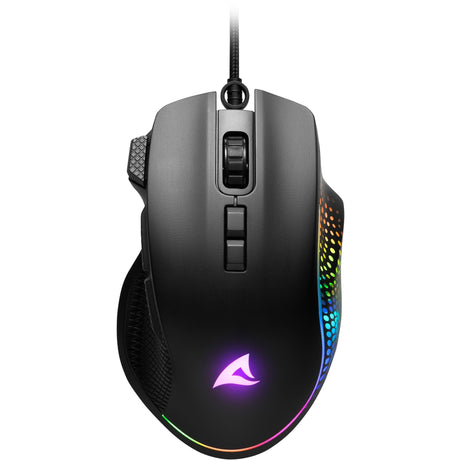 Mouse da gioco Sharkoon Shark Force III (nero, 400 - 12.800 dpi, LED RGB)
