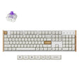 Tastiera meccanica Keychron K10 HE-Q1 RGB (bianca, layout USA (QWERTY), nebulosa magnetica a doppia guida Gateron, 100%, LED RGB, osa double-shot PBT, hot swap, USB-C | 2,4 GHz | Bluetooth 5.1)
