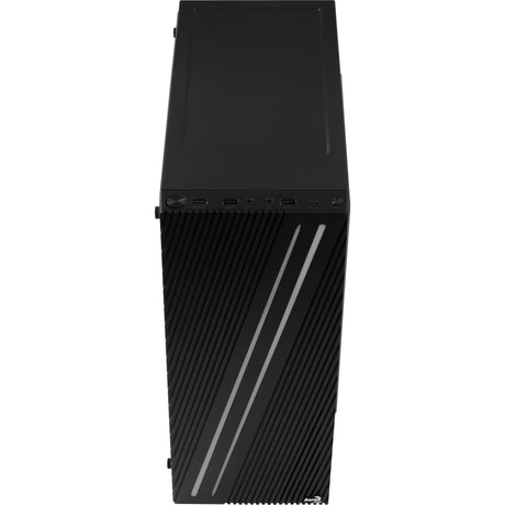 Custodia midi tower Aerocool streak (nera | 3x USB-A | RGB | finestra)