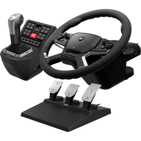 Set simulatore del sistema di controllo del camion con feedback della forza Hori (nero argento)