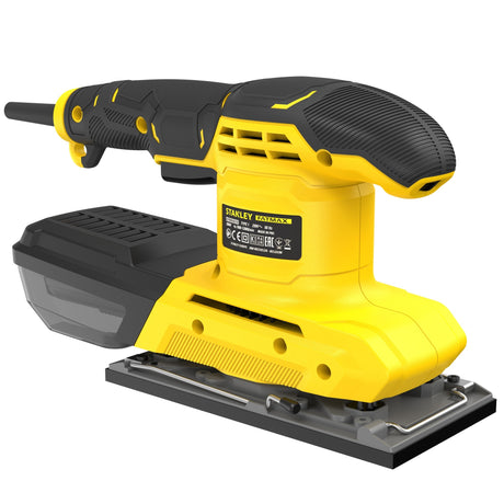 Stanley fatmax 280w 1 levigatrice orbitale 3 fogli (giallo nero)