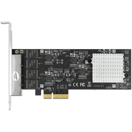 Delock pci express x4 naar 4 x rj45 2,5 gbe netwerkadapter