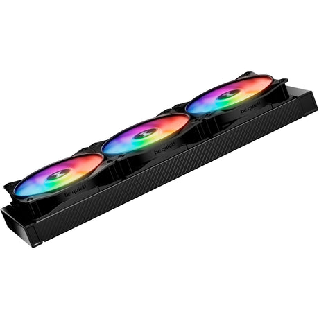 Silenzio! ventole light Wings LX PWM RGB ad alta velocità (nere, 3 pezzi, 120 x 120 x 25 mm)