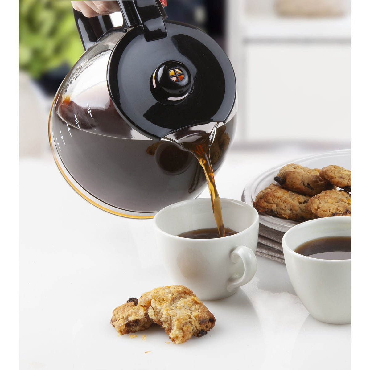 Caffettiera Domo con timer e display macchina per caffè filtro do708k (nera, 1,5 litri)