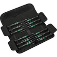 Wera kraftform 12sb1 micro screwdriver set (black green, for electrical appliances)
