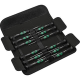Wera kraftform 12sb1 micro screwdriver set (black green, for electrical appliances)