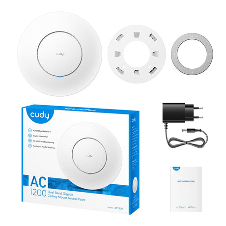 Punto di accesso gigabit wi-fi Cudy ac1200 (bianco, mesh)