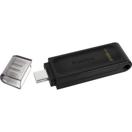 Chiavetta USB Kingston Data Traveler 70 256 GB (nera, DT70 256 GB, USB-C 3.2 gen 1)