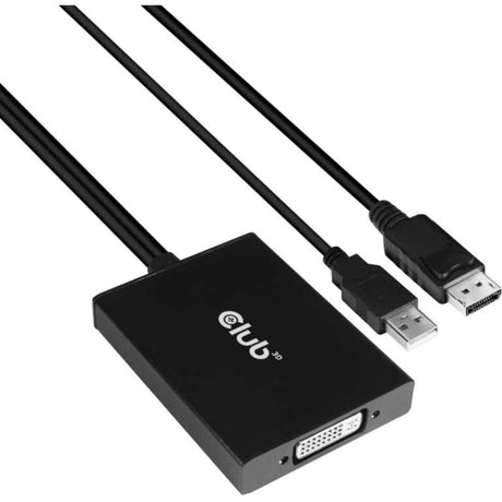 Adattatore attivo Club 3d da displayport a dvi-i dual link (nero, adattatore attivo da displayport a dvi-i dual link)