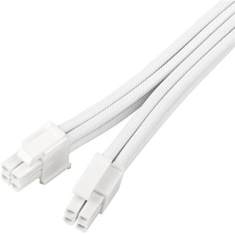 Silverstone sst-pp07e-eps8w-v2, cavo prolunga eps 12v 8pin (4+4) (bianco, 30 centimetri)